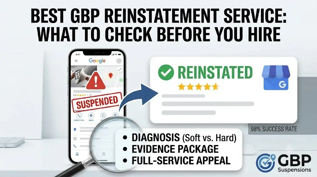 Best GBP reinstatement service checklist for Google Business Profile suspensions